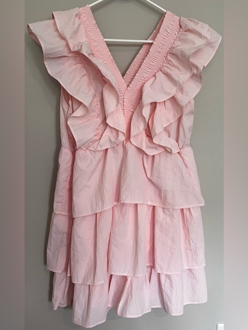 Simply Southern Pink Ruffle Tiered Dress